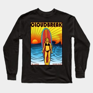 CLOUDBREAK FIJI ISLANDS SURF Long Sleeve T-Shirt
